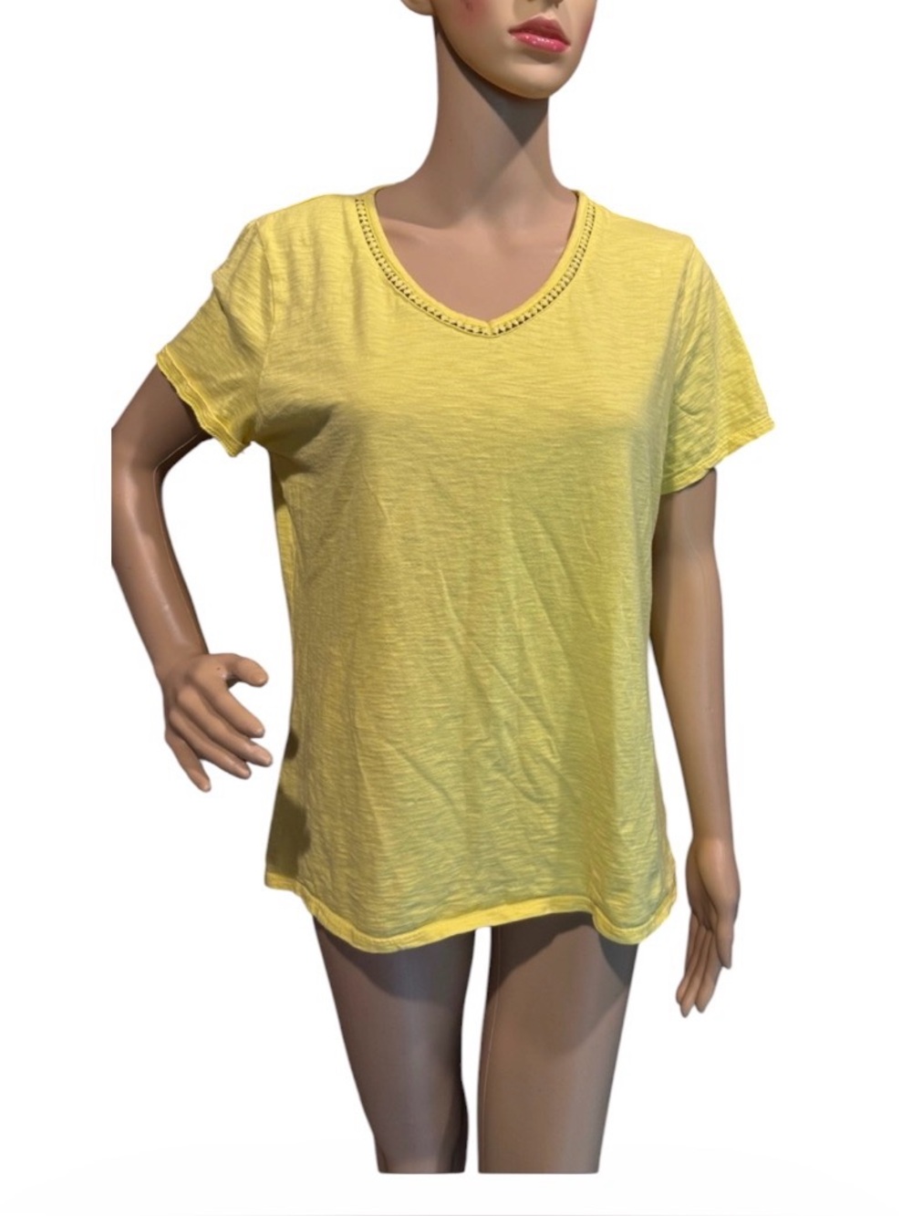 ➕💰BOGO FREE Coldwater Creek Yellow Top L 14